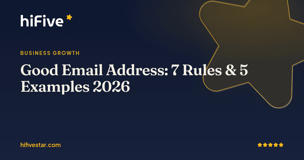 Good Email Address: 7 Rules & 5 Examples 2026